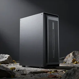 science fiction computer tower, v - ray, octane render