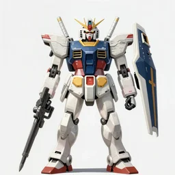 portrait of gundam mech, human - sized, illustration concept art anime key visual trending pixiv fanbox by wlop and greg rutkowski and makoto shinkai and studio ghibli and kyoto animation, symmetrical body, detailed armour