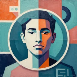 Miami profile picture by Sachin Teng, asymmetrical, Organic Painting , Matte Painting,  geometric shapes, hard edges, graffiti, street art:2 by Sachin Teng:4