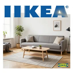 IKEA catalogue photo of a living room, by Leonid Afremov