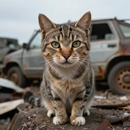 cat donald rumsfeld, junkyard