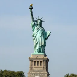 the statue of liberty like a ballet dancer