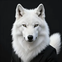 award winning beautiful portrait commission art of a male furry anthro albino wolf fursona with a tail and a cute beautiful attractive detailed furry face wearing black stylish cyberpunk pants and boots in a cyberpunk city at night while it rains. Character design by charlie bowater, ross tran, artgerm, and makoto shinkai, detailed, inked, western comic book art