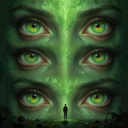 epic professional digital art hungry eyes, chartreuse ambient light, painted, mysterious, closeup cinematic boreal scene, eerie, mythic, detailed, intricate, grand, leesha hannigan, wayne haag, reyna rochin, ignacio fernandez rios, mark ryden, van herpen, artstation, cgsociety, epic, stunning, gorgeous, much wow, much detail