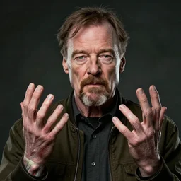 Walter White on a acid trip , accurate anatomy, accurate hands, highly detailed, digital art, epic, masterpiece,