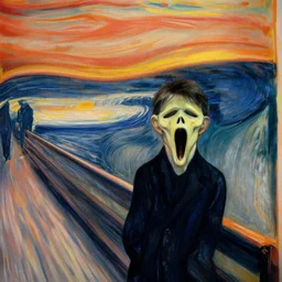 Tom Cruise as The Scream by Edvard Munch