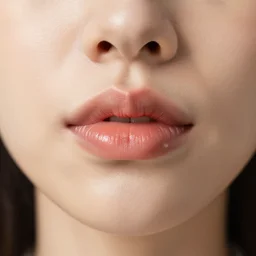 face of a woman with big upper lip