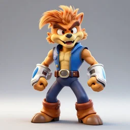 ratchet and clank in mortal kombat, fighter, 3 d videogame render, 4 k