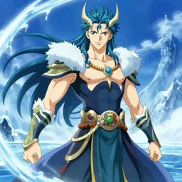 ice poseidon as an anime character