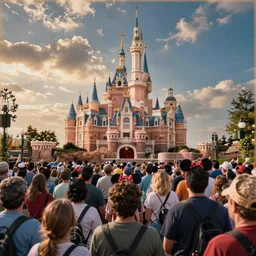 packed crowd from overhead by disney concept artists, blunt borders, rule of thirds