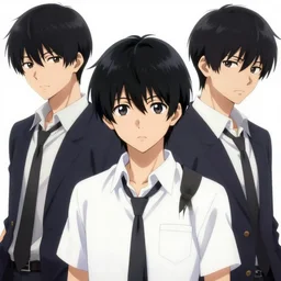 Black hair Japan gang anime 4k detail