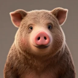 manbearpig, a creature that is part bear, man, and pig, portrait, award winning photo, trending on artstation