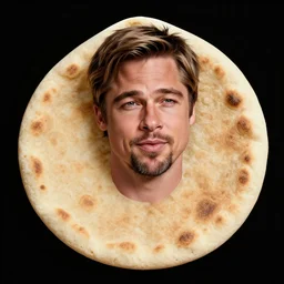 brad pitt inside a pita