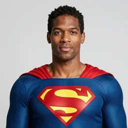 portrait of gay black superman