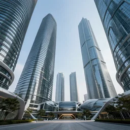 futuristic buildings and architecture