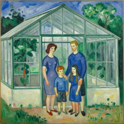 green house, family, by robert delaunay