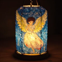 turkish paper lantern, fanoos, scutari, low light, glow is in the shape of an angel trending on pixiv fanbox, painted by greg rutkowski makoto shinkai takashi takeuchi studio ghibli