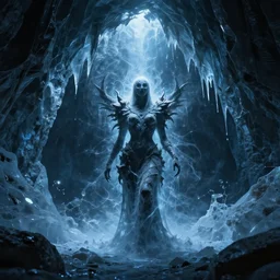 brocken spectre, lost in the void, ice cave, magical aura