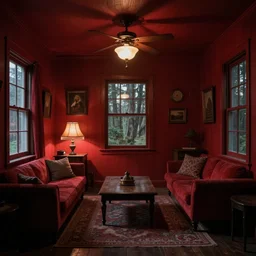 a red room like in twin peaks