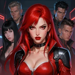 a stunning portrait of red sonja as a cyberpunk princess, digital art by frank frazetta and julie bell and artgerm and ross tran and angel ganev, close up portrait, highly detailed, trending on artstationhq