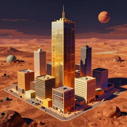 a beautiful detailed render of urbex storage building city building by alejandro aravena, thermal vision retro fantasy matte painting otherworldly mars fisheye elysian alien, archdaily, wallpaper, highly detailed, trending on artstation.
