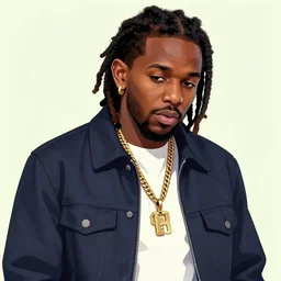 Kendrick Lamar as a Anime Character, trending on artstation,