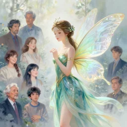 a beutiful fairy, poetic setting, dreamlike, artstation, elegant, highly detailed, digital painting, concept art, smooth, sharp focus, illustration, art by don bluth and michel ocelot and makoto shinkai and tom whalen and atey ghailan and akihiko yoshida