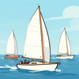 cartoon yachting club