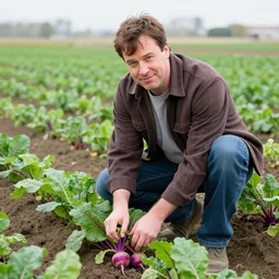 dwight schrute farming beets, ultrarealistic