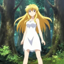 compilation isekai beautiful anime girl hestia danmachi, kamisama standing in forest. flat face. aesthetic, golden ratio. beautiful lineart, ranking on contest, artstation, soft lighting, artistic pose, character concept, cinematic, motion blur, chromatic abberation. by insert