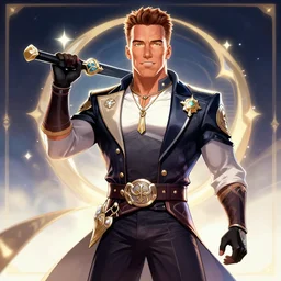 schwarzenegger as a genshin impact character