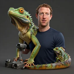 mark zuckerberg as a lizard unreal engine, trending on artstation, photorealistic, octane, hyper detailed, trending on deviantart