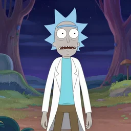Rick and Morty, rendered in a surreal dream landscape, cinematic lighting, 4k detailed art H 704