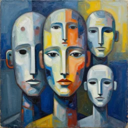 the most amazing abstract painting of faces in the history of the world robots