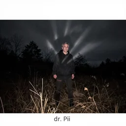dr. phil nighttime trailcam footage of dr. phil, spooky, dark, gloomy