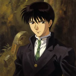 classical romantic painting of iwakura lain, serial experiments lain