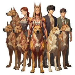 high intricate muscle hellhounds, maria panfilova, andrea savchenko, mike kime, ludovic plouffe, qi sheng luo, oliver cook, makoto shinkai, trending on artstation