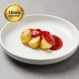 Alinea dish - Potato with Ketchup, food photography, award winning, Grant Achtz