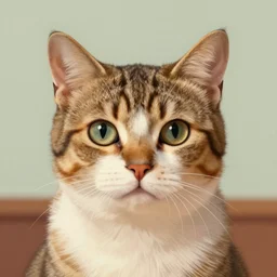 symmetrical!! portrait of cat as a teacher. close up. soft lighting, retro 8 0 s, realistic illustration, art by peter elson