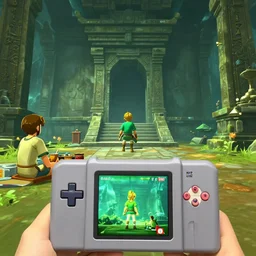 first person view of a lunch break in the shadow temple. screenshot of ocarina of time nintendo 6 4 ( 1 9 9 6 )