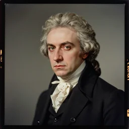 kodak portra 4 0 0, wetplate, muted colours, 1 9 6 0 s style, award winning portrait of wolfgang amadeus mozart, in the style of by britt marling