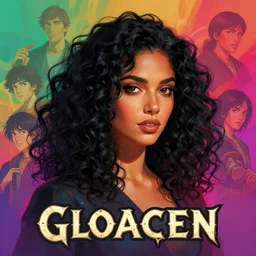 portrait of a beautiful woman with black curly hair, maya ali mage, gloomhaven, dynamic lighting, gaudy colors, octane render aesthetic, matte painting concept art, official fanart behance hd artstation by jesper ejsing, by rhads and makoto shinkai and lois van baarle and ilya kuvshinov and rossdraws