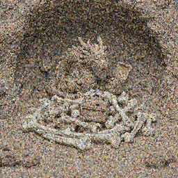 a tiny clay model of a dragon protecting its treasure pile, bones scattered across the cave floor, resin and clay art.