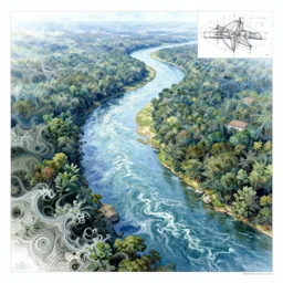 ( rivers and trees ) ( ( engineering document, drawing, autodesk blueprint, warp drive ) ) ( ( ( hyper detailed masterpiece, psychedelic fractal pattern, jean giraud, digital art painting, dream wave aesthetic, ethereal, artgerm, donato giancola, tom bagshaw ) ) )