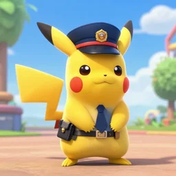 Still of Pikachu as a cop in Disney's Zootopia (2016)