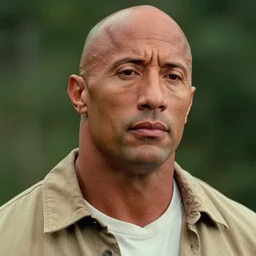 film still close up shot of dwayne johnson as forrest gump in the movie forrest gump. photographic, photography
