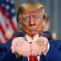 donald trump with tiny hands