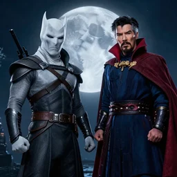 still of moon knight vs dr. strange, in the tv marvel series moon knight