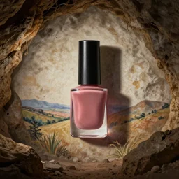 cave painting of a nail polish advertisement