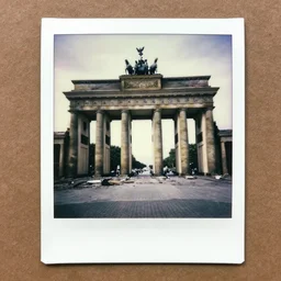 polaroid photo of destroyed berlin during world war 2